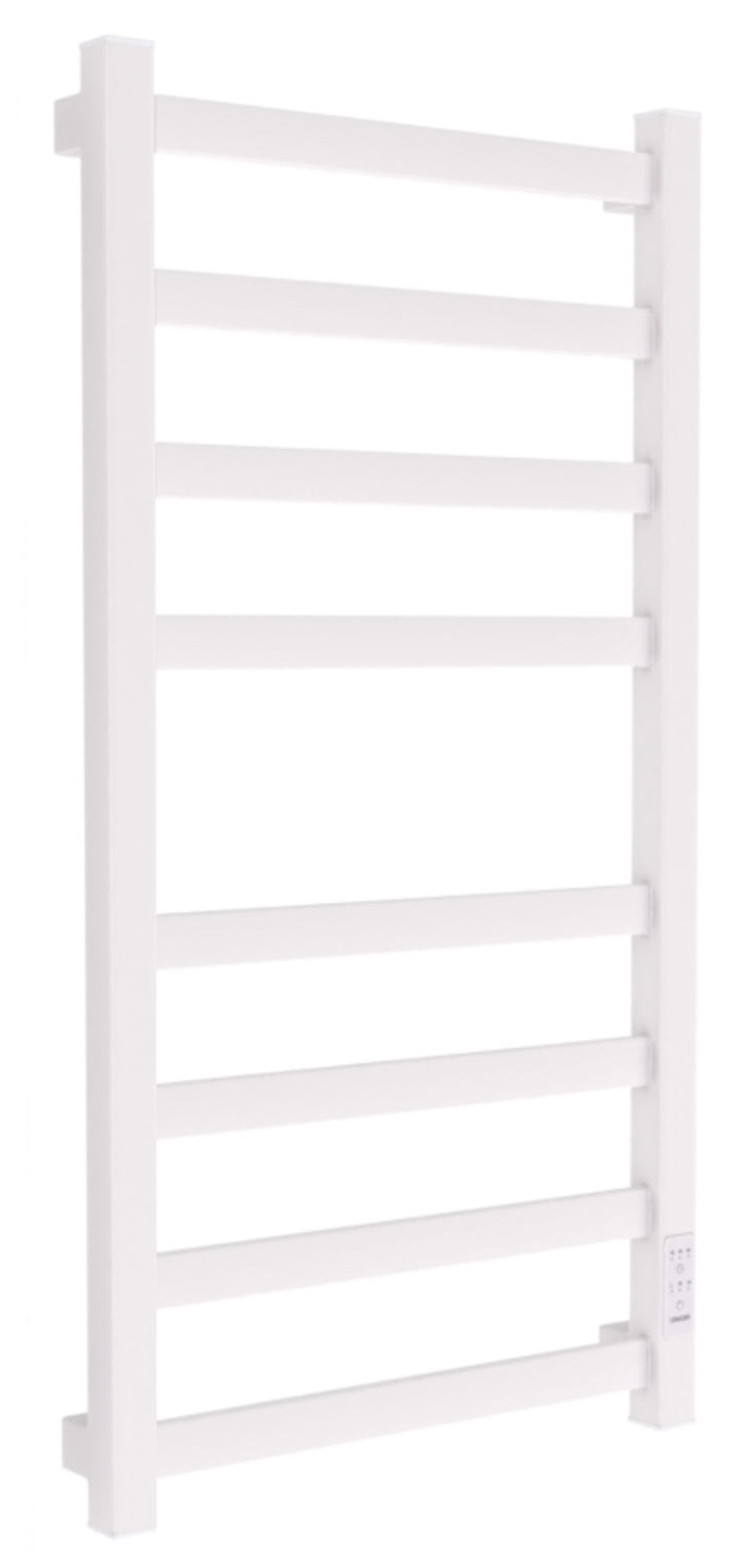 полотенцесушитель электрический маргроид ferrum вид 81/10 снш профильный 80x40 белый матовый (таймер справа)