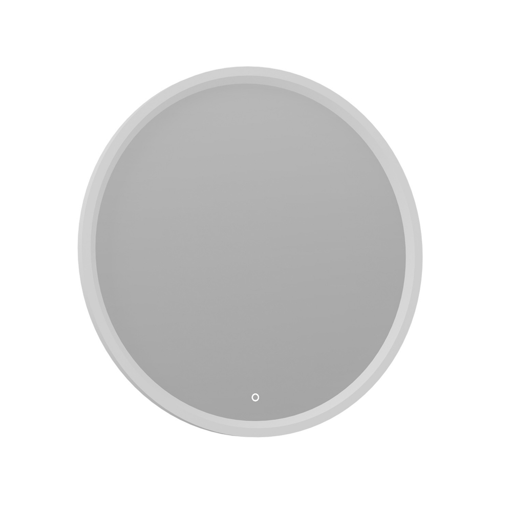 зеркало orka molino 90x90 c led подсветкой, белый матовый