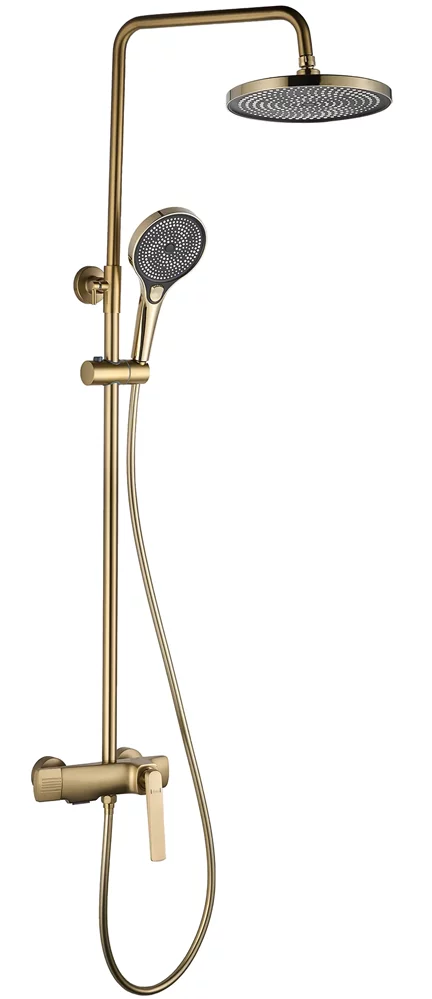 душевая стойка rea rebel gold matt rea-p2414 золото матовое