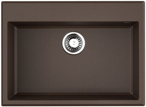 кухонная мойкa omoikiri tedori 68 dc 68x50 темный шоколад