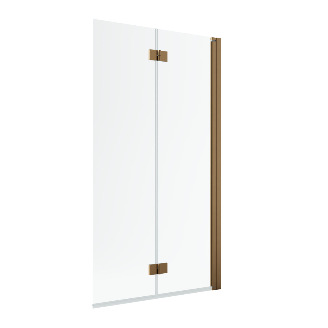 душевая шторка radaway nes brushed copper pnd i 110x150 правая, стекла прозрачные, профиль брашированная медь