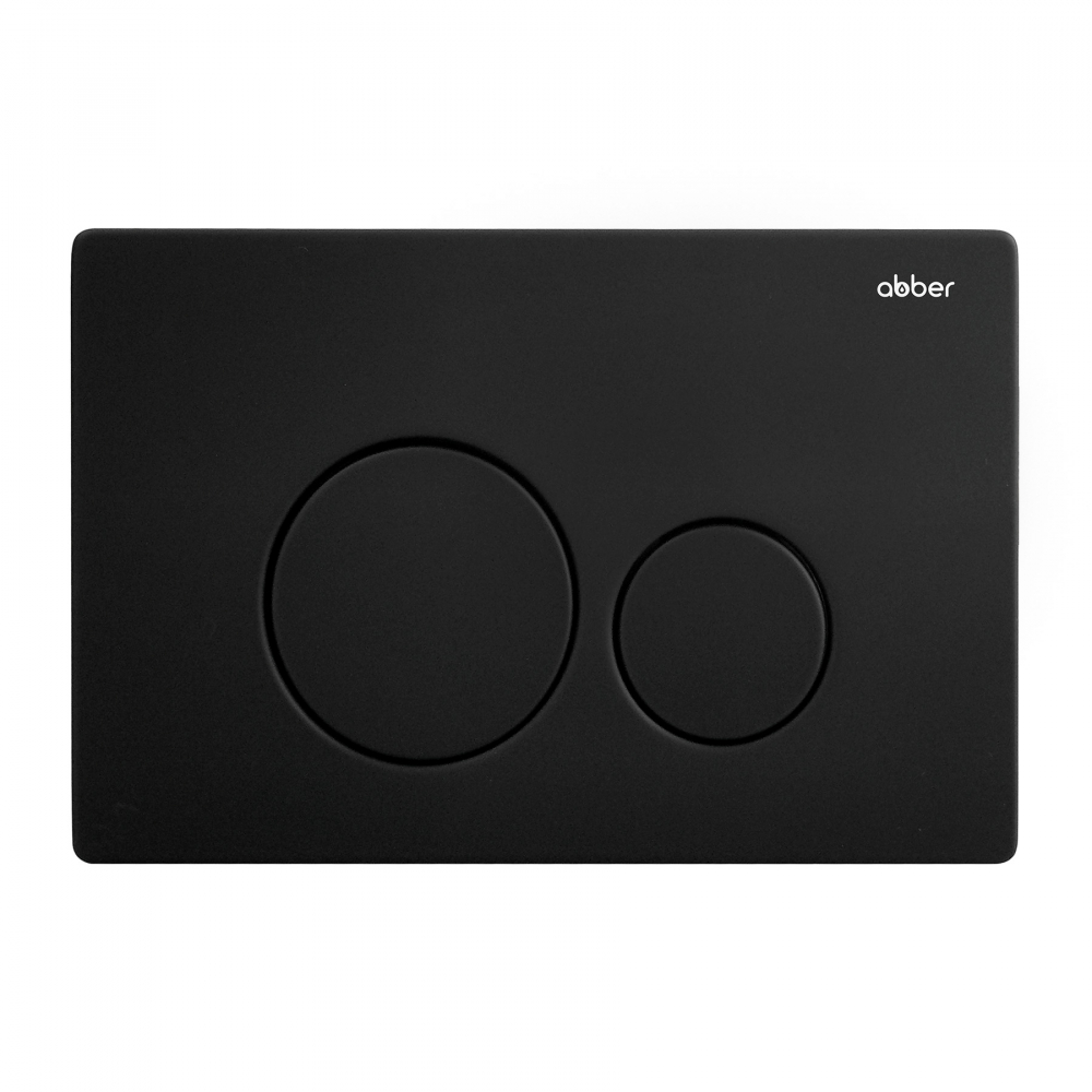 кнопка смыва abber ac0121mb черный матовый