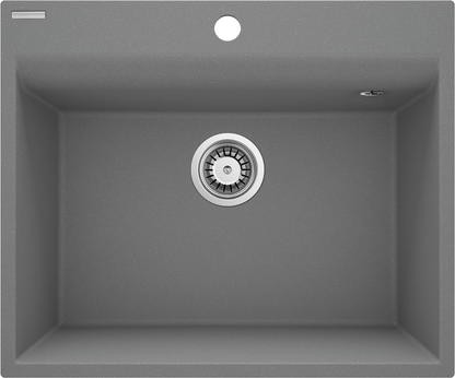 кухонная мойка deante corio zrc_s10a 60x50 серый металлик