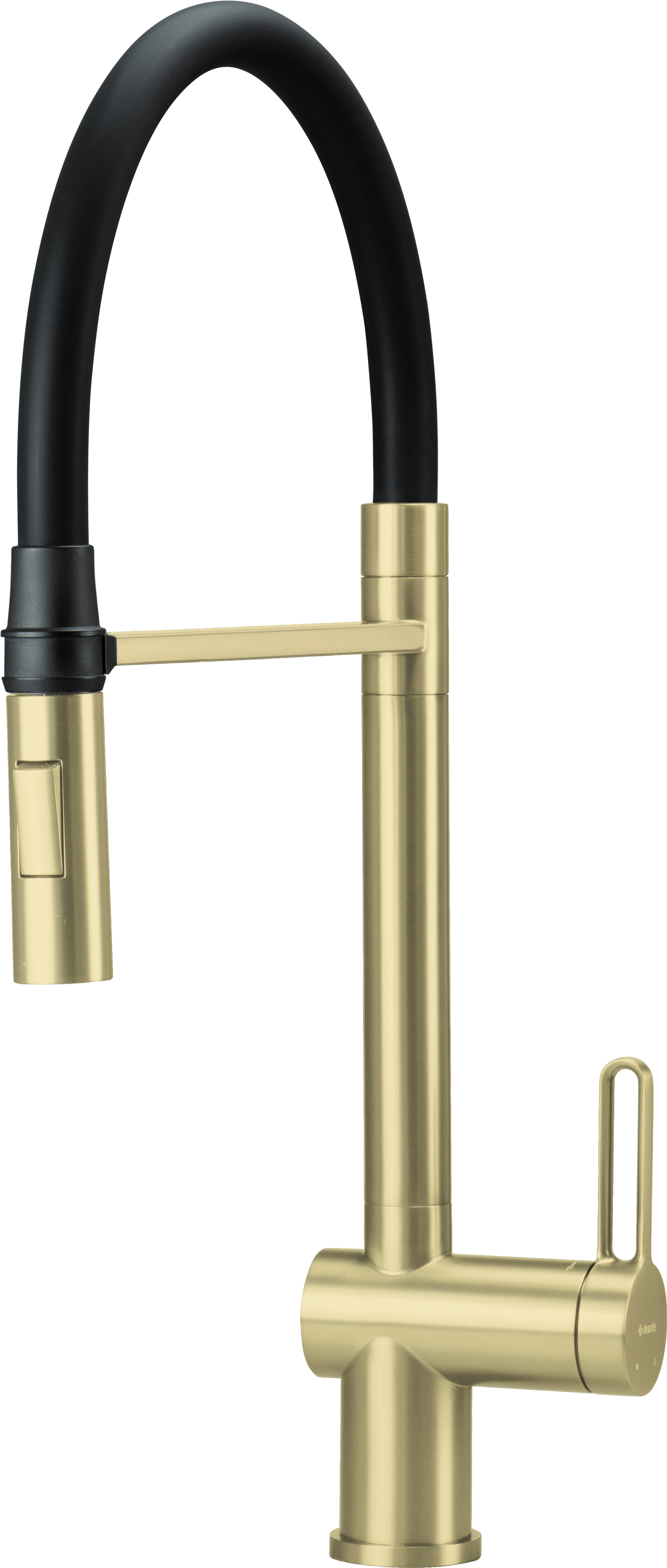 смеситель для кухни deante magnetic gold br brm_r72m 2 вида струй, брашированное золото