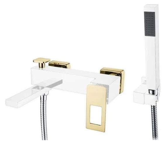 смеситель для ванны boheme q 143-wg white gold