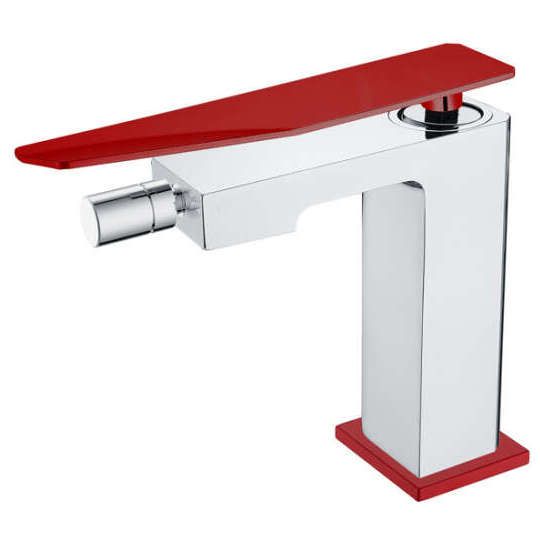 смеситель для биде boheme q chrome red 146-crr.2 хром/красный