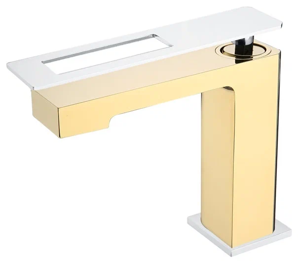 смеситель для умывальника низкий boheme q 141-gcr gold chrom