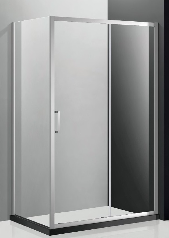 душевой уголок cezares molveno-ah-11-120/80-p-cr 120x80 стекла матовые, профиль хром