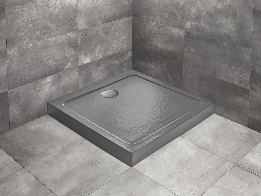 душевой поддон radaway doros c compact 90x90 stone anthracite