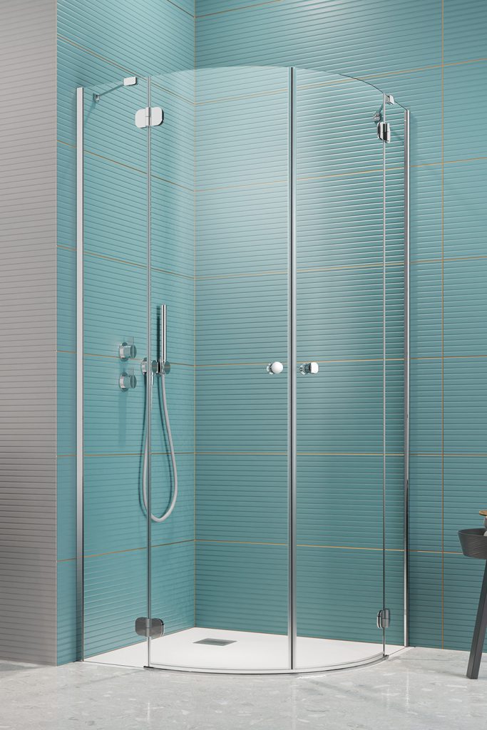 душевой уголок radaway torrenta pdd e 100x80x195 прозрачное/хром