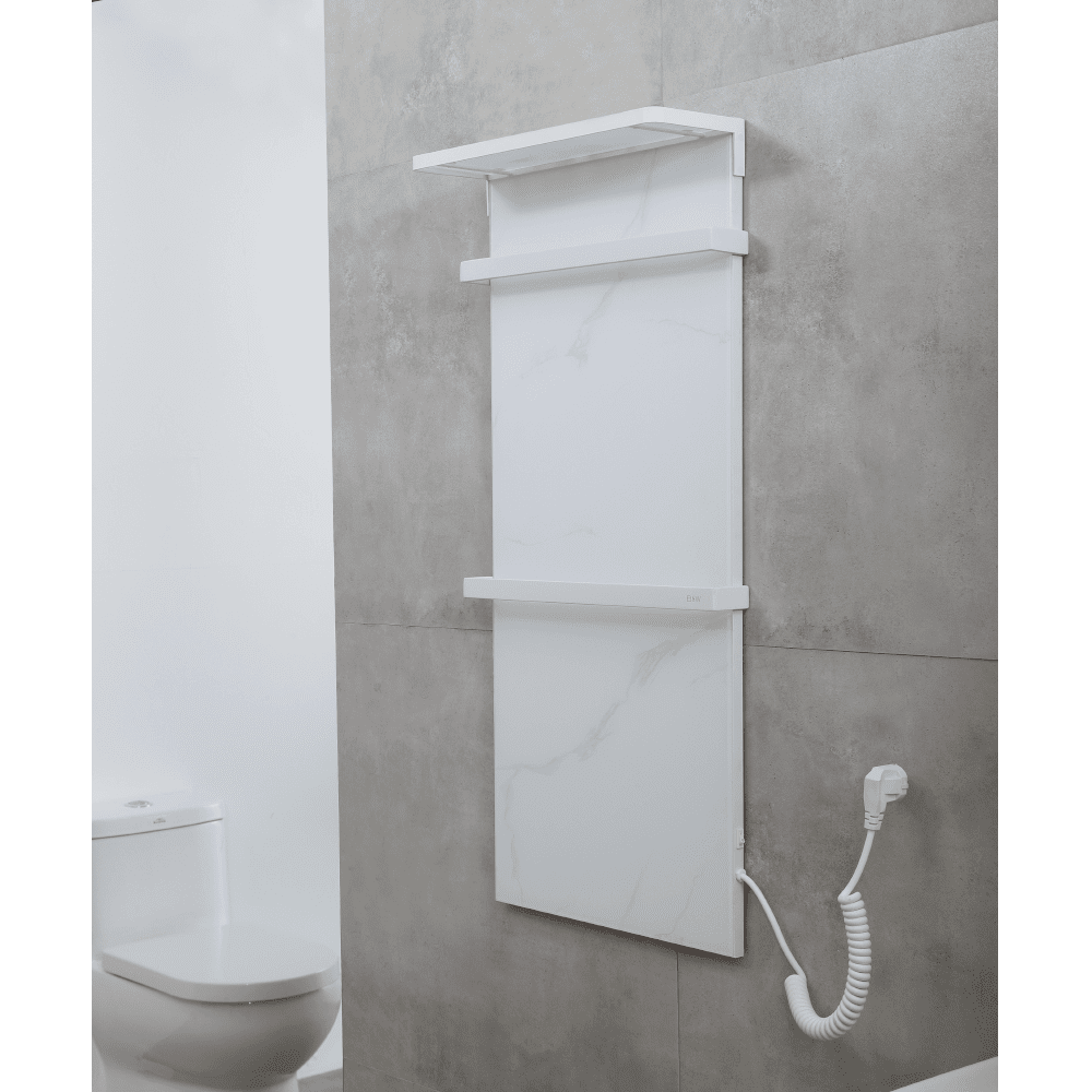 полотенцесушитель электрический black&white moon n-389 sw 400x899 белый мрамор