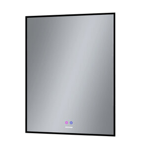 зеркало grossman pragma-норма black 60 x 80 led подсветка, подогрев, черная рама