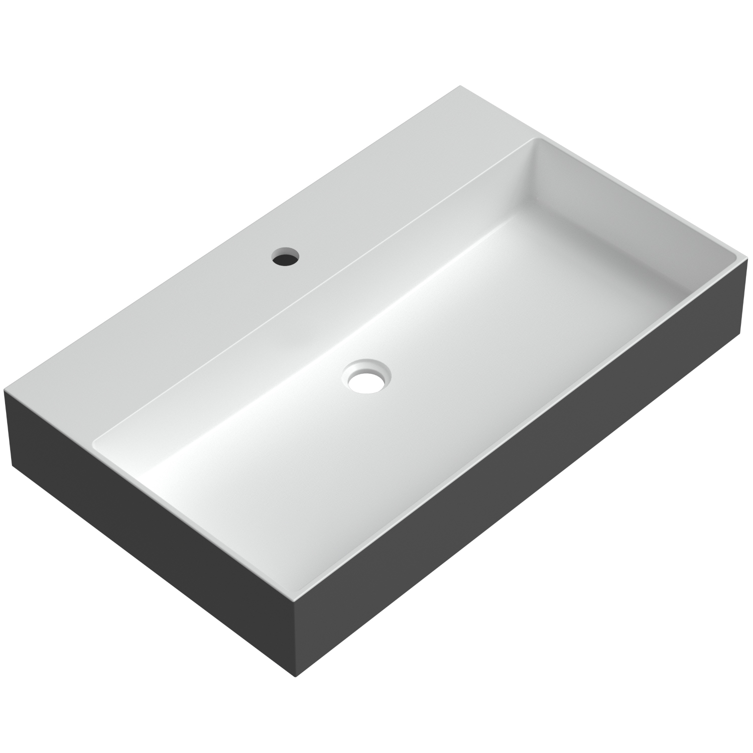 умывальник мебельный radostone cezaria 80x49 белый/серый