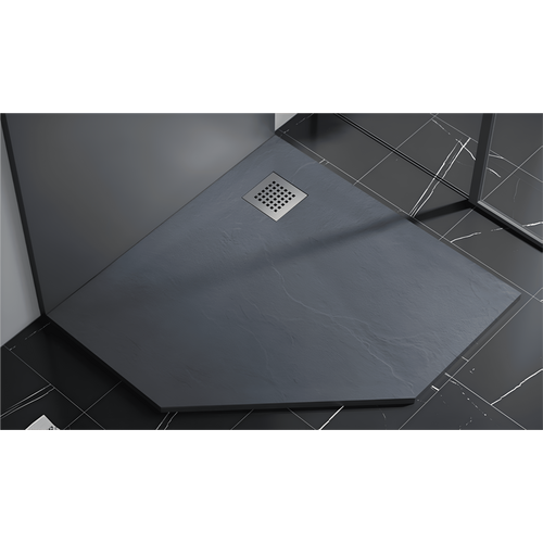 душевой поддон rgw stone tray-g 90x90 серый