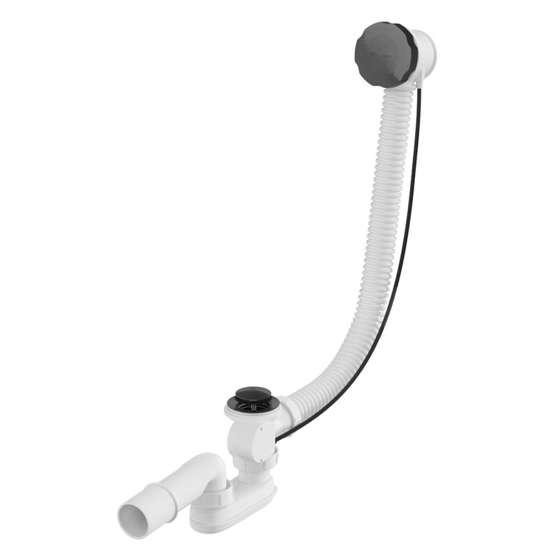 сифон для ванны whitecross 60 см spwc60gm оружейная сталь