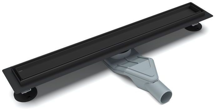 душевой лоток с решеткой esbano combi c-tile-50mb матовый черный