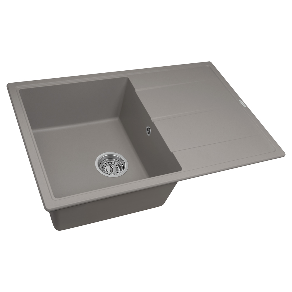 мойка кухонная aquasanita rock sqr 103 202 aw alumetallic, аллюметаллик