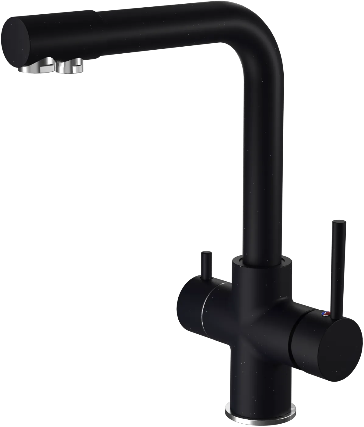 смеситель для кухни granfest quarz gf-z5423 черный