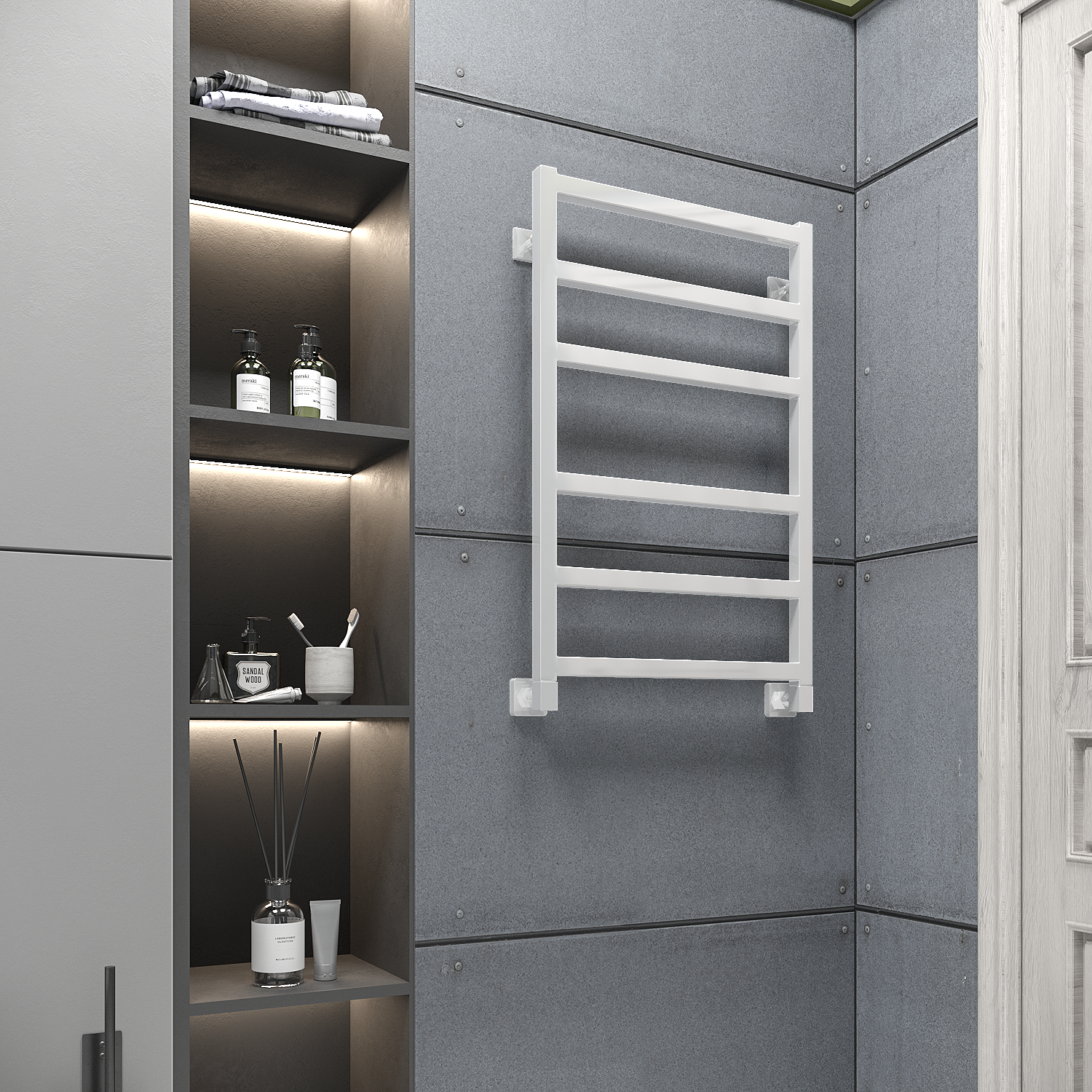 полотенцесушитель водяной stinox ancona 50x80 белый глянец