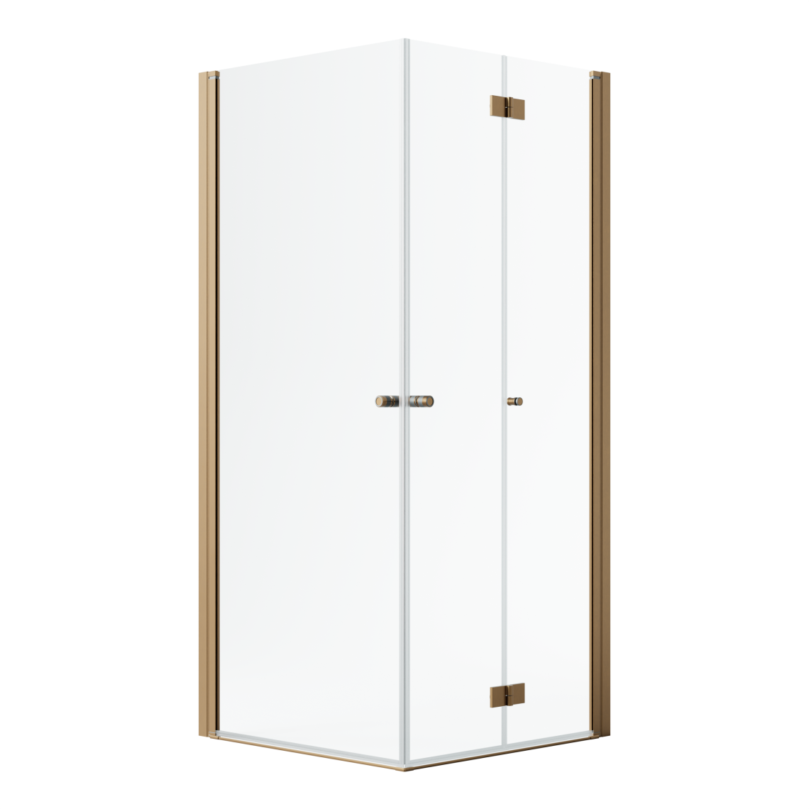 душевой уголок radaway nes brushed copper kdd b 80 r+ kdd i 90 l правая, стекла прозрачные, профиль брашированная медь