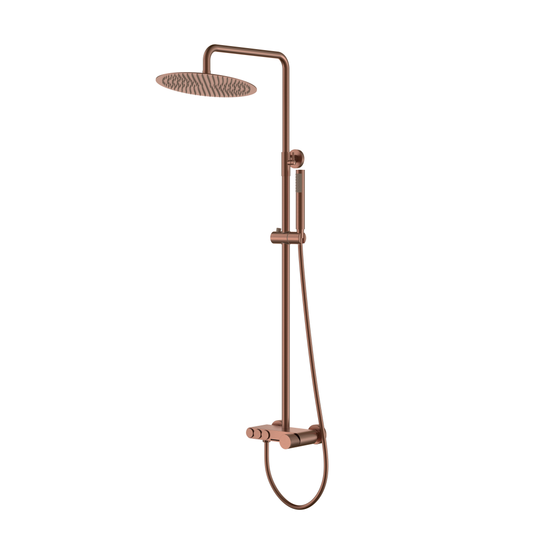 душевая стойка boheme stick 128-brb.2 brushed bronze touch