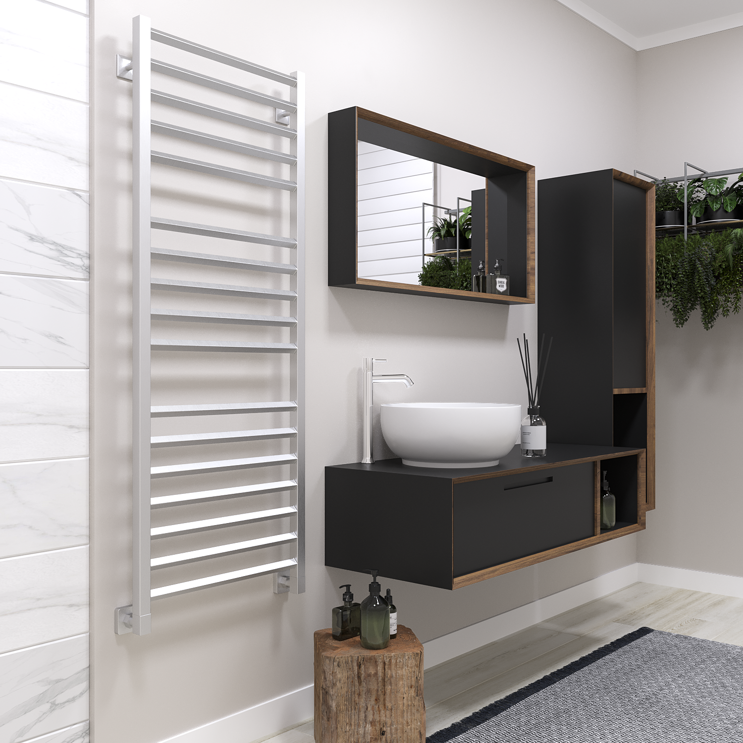 полотенцесушитель водяной stinox sorento luxe 50x140 сатин
