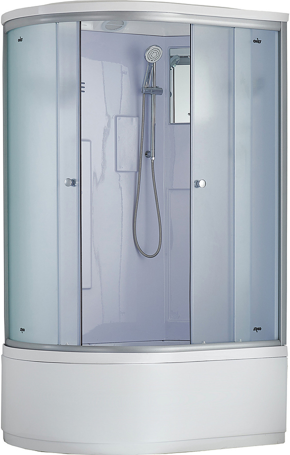 душевая кабина timo standart t-5520 r 120x85 стекла матовые, профиль хром