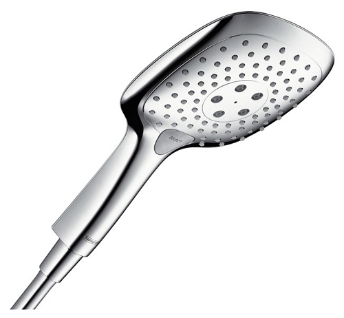 душевая лейка hansgrohe raindance select e150 3jet 26550400 белый / хром