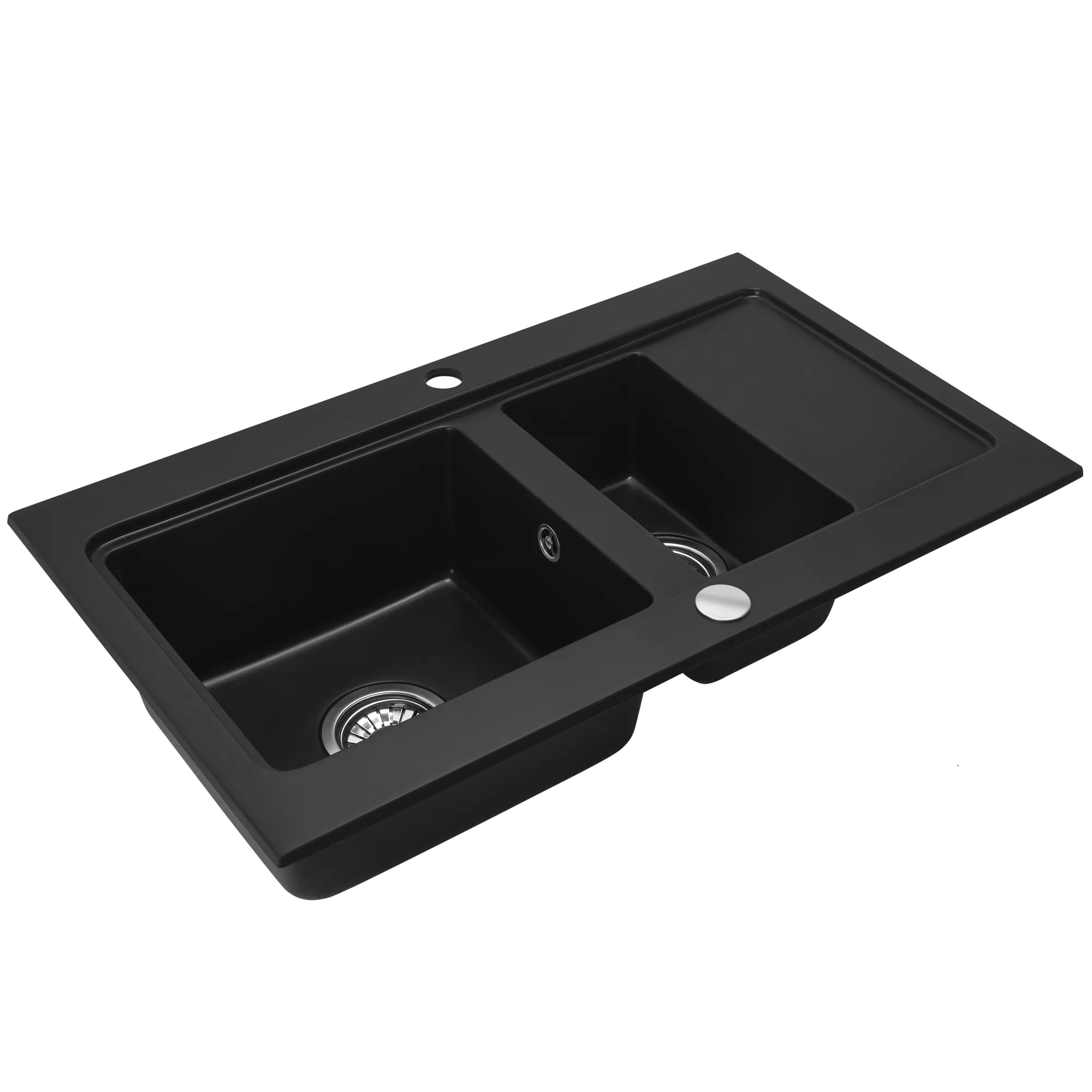 кухонная мойка rea fox black zle-00134 78x46,5 черный