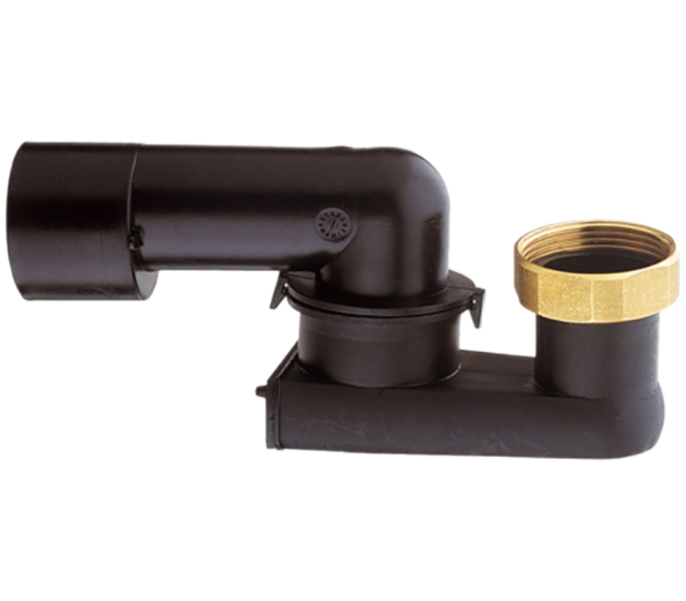 сифон для слива-перелива 1”1/2 remer 98p112 черный