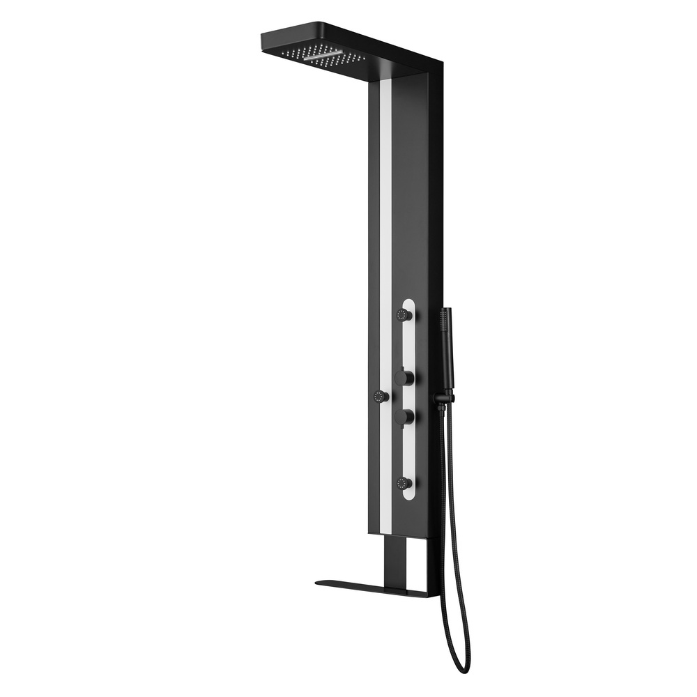 гидромассажная панель black&white gravity gr027 черный / белый