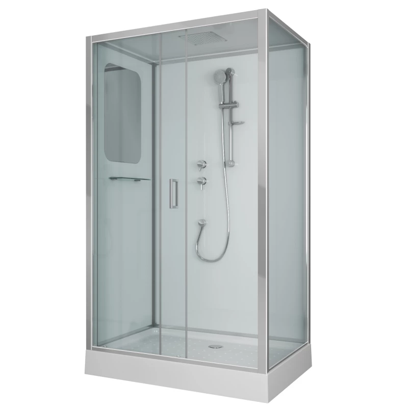 душевая кабина niagara premium ng-6012-01ql 120x80 стекла прозрачные, профиль хром