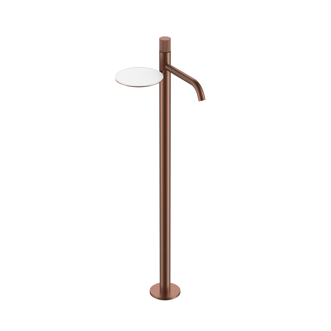 смеситель напольный boheme stick brushed bronze 120-brb.3 брашированная бронза (ручка linea)