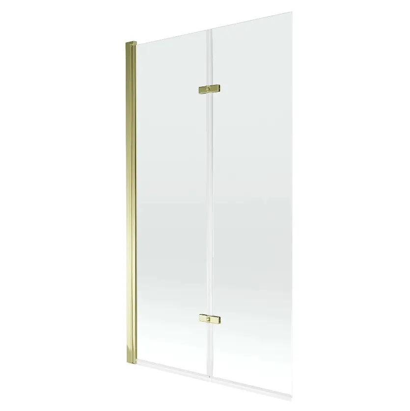 шторка на ванну mexen castor gold 892-100-002-50-00 100x150 стекла прозрачные, профиль золото