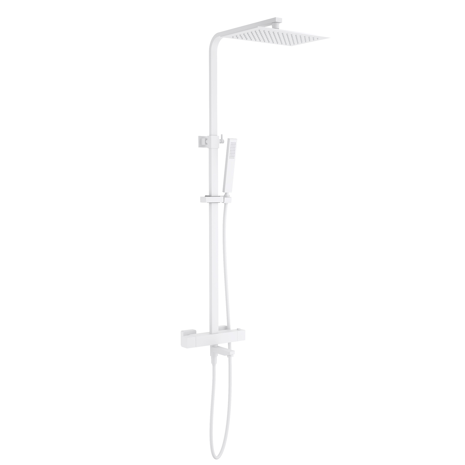 душевая стойка timo tetra-thermo sx-0169/16 с термостатом, белый