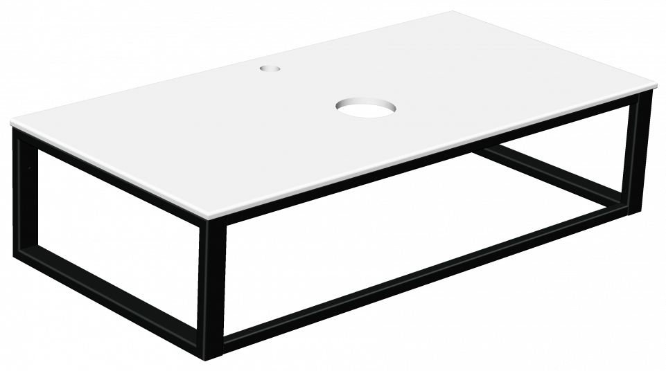 консоль подвесная radostone laura 100x49 черная
