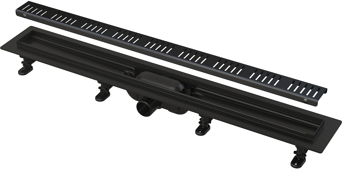 водоотводящий желоб alcaplast apz10black-750m