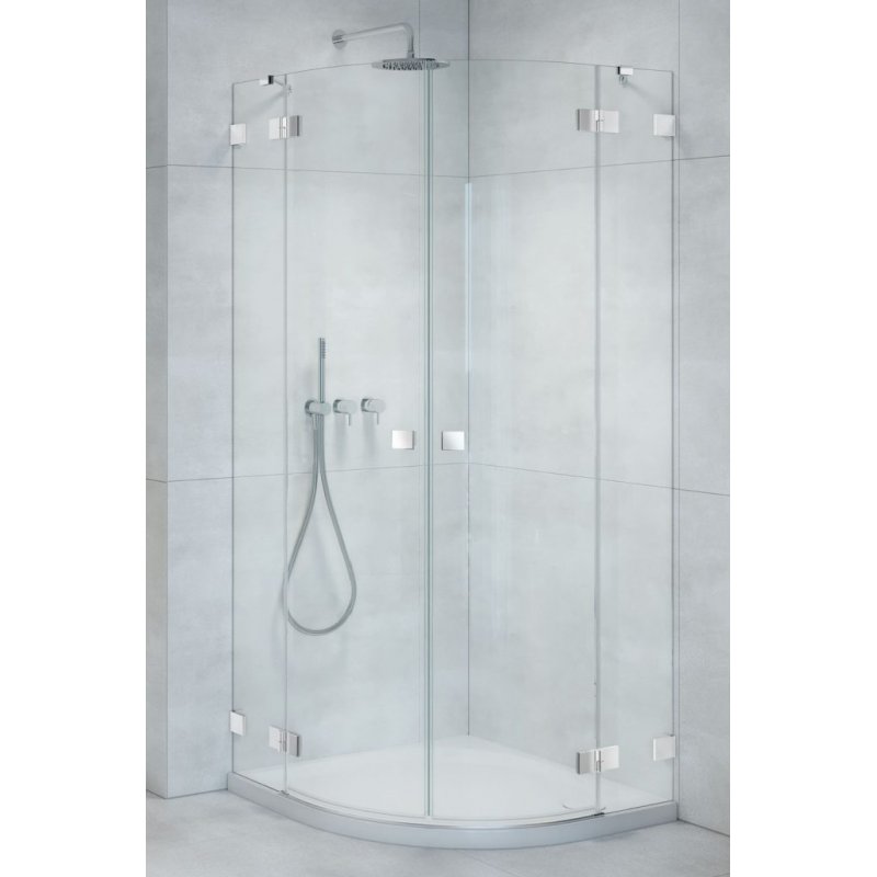 душевой уголок radaway essenza pro pdd 80x80 прозрачное/хром