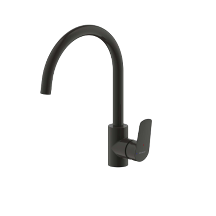 смеситель для кухни bravat f7429564bw-eng черный