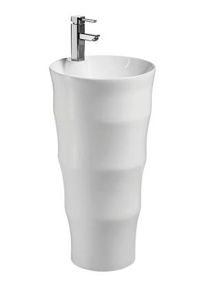 умывальник напольный ceramalux g308 42x42 белый