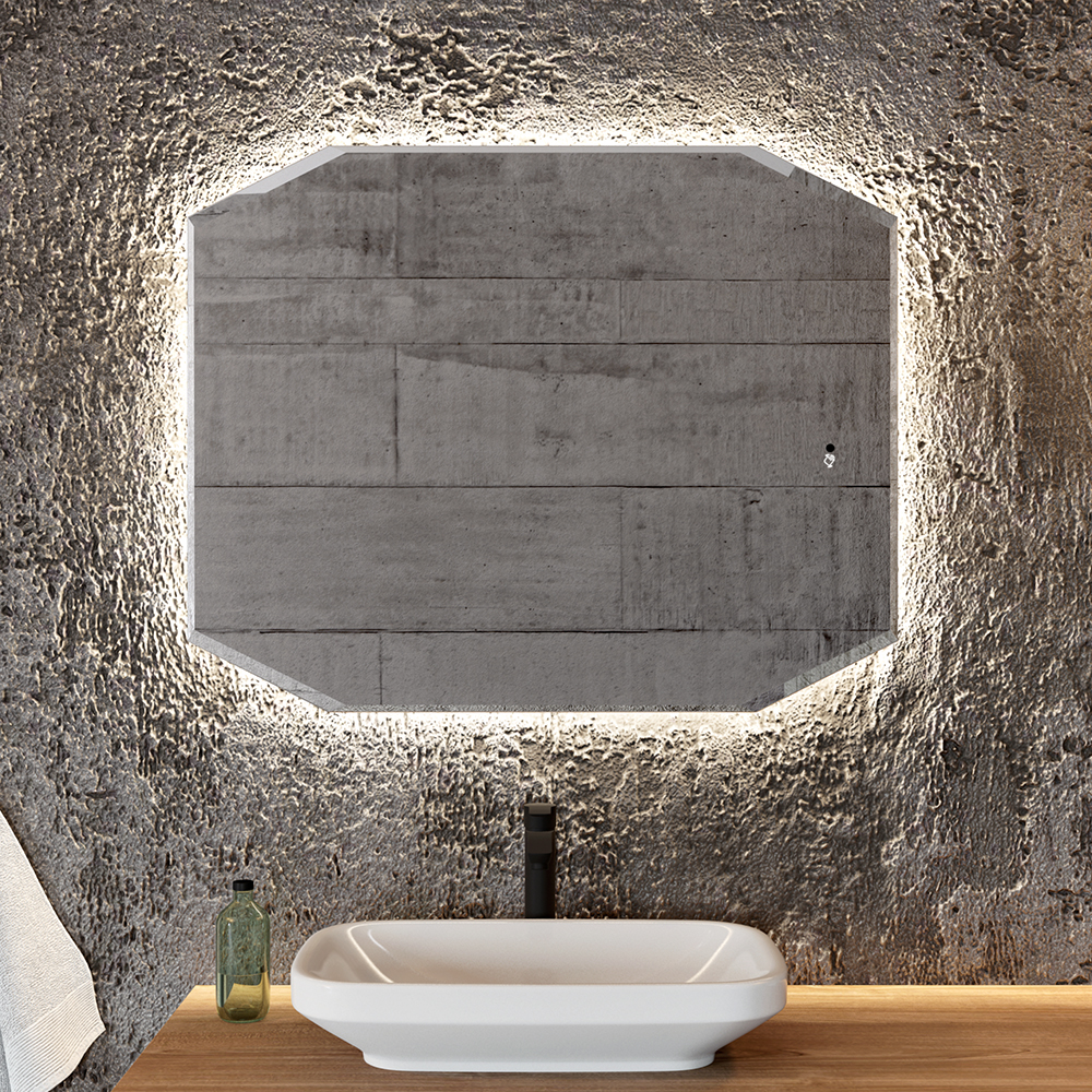 зеркало benetto лацио 100x80 с led-подсветкой