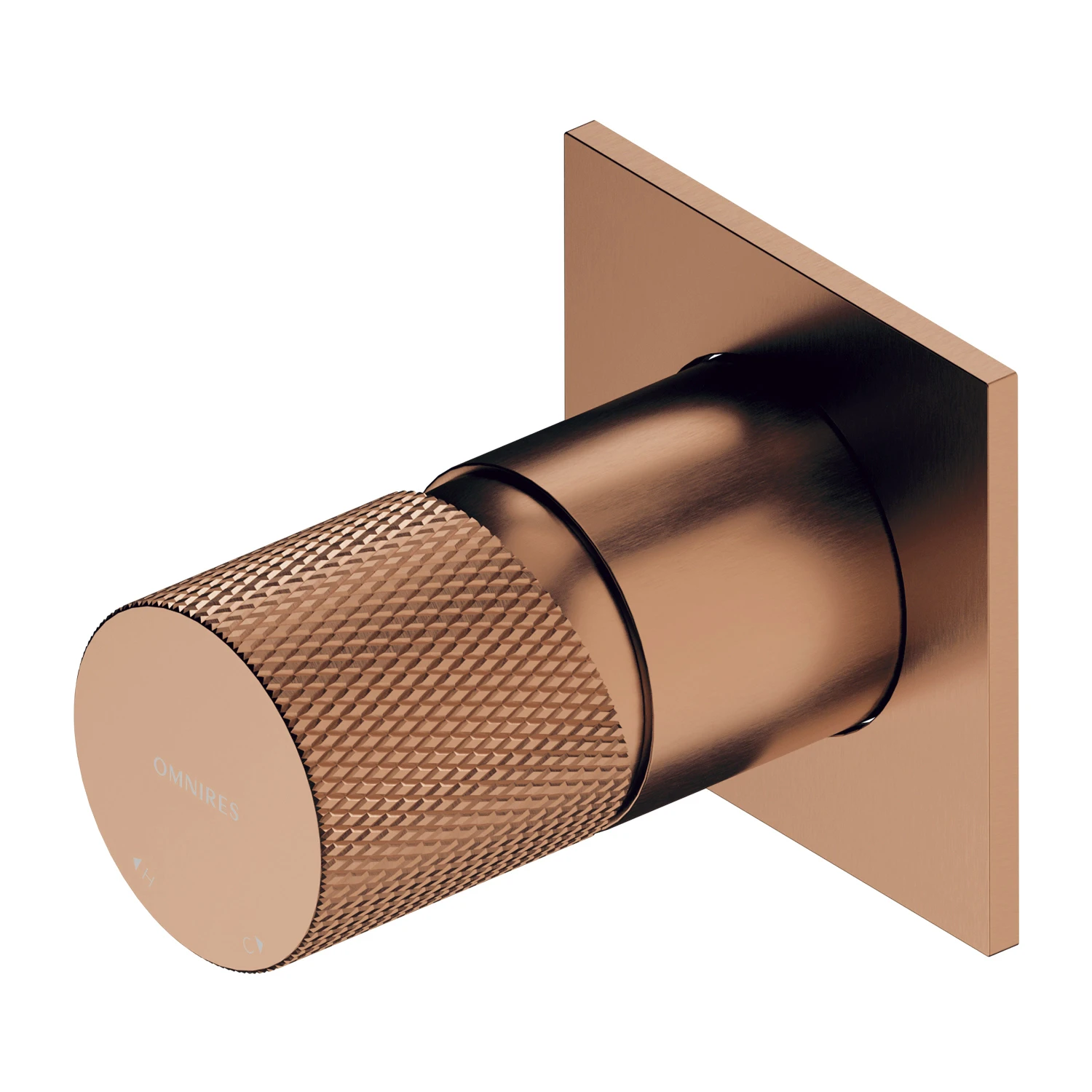 смеситель для душа скрытого монтажа omnires contour ct8045cpb брашированная медь