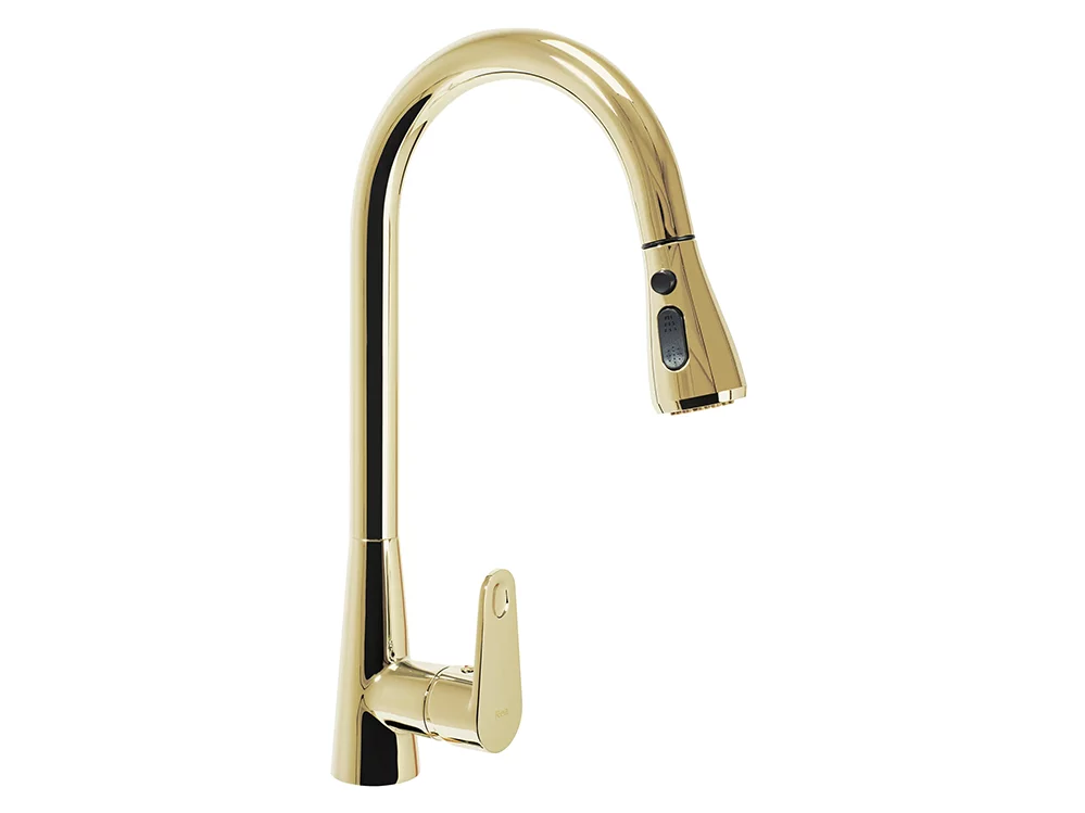 смеситель для мойки rea mild gold b4802 золото