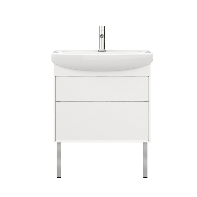 тумба под умывальник белюкс клермонт н 60-02 белый глянец
