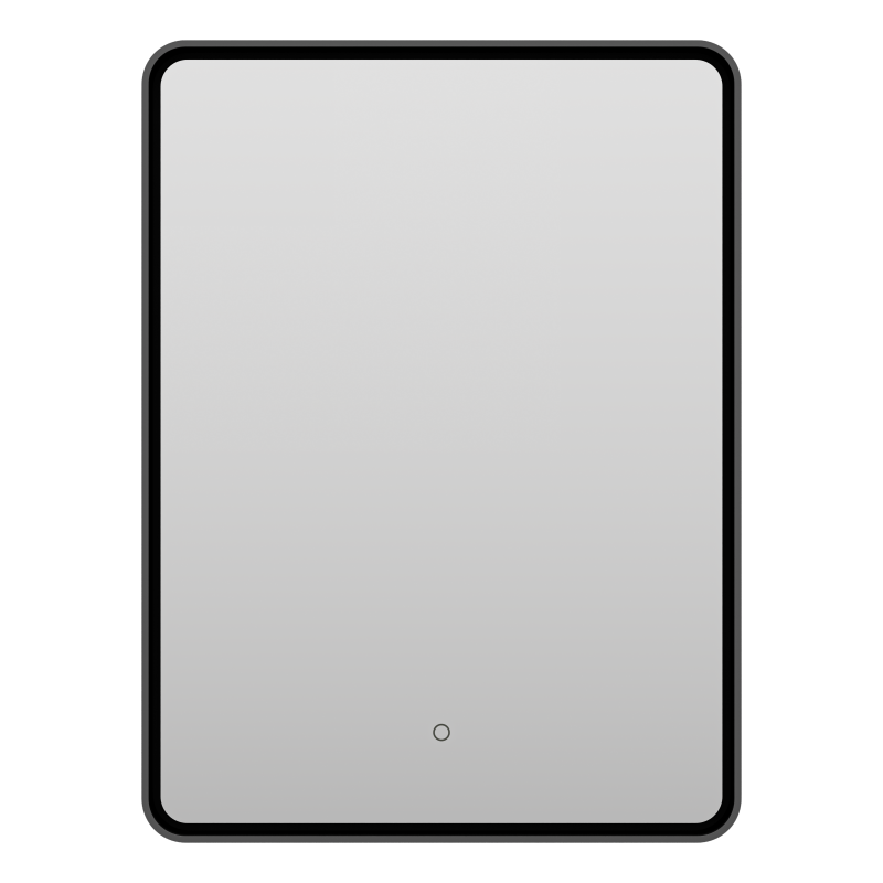 зеркало brevita mercury 60x80 сенсор на зеркале, черный