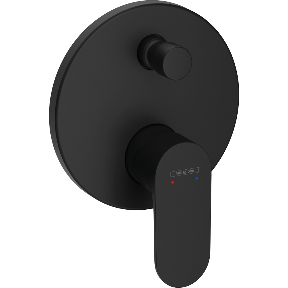 смеситель скрытого монтажа для ванны hansgrohe rebris s 72466670 черный матовый