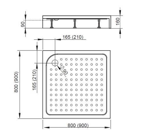 Душевой уголок Gutewetter Slide Square GK-863A 150x105 (бронза) фото 4 душевой уголок gutewetter slide square gk-863a 150x105 (бронза) фото 4