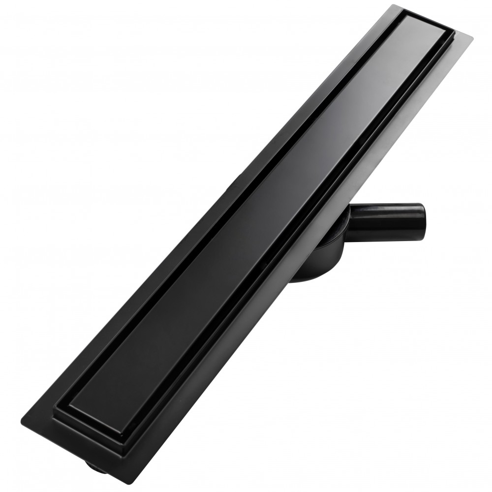 душевой лоток с решеткой calani eco360 black 70 черный