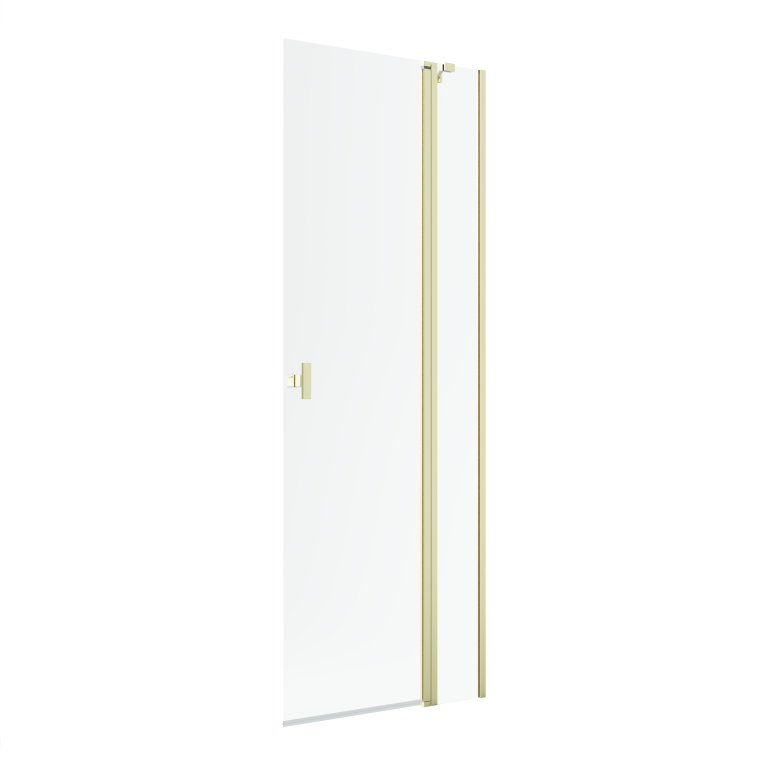 душевой уголок radaway nes 6 brushed light gold walk-in kdd ii 80x200 правый, стекла прозрачные, профиль брашированное светлое золото