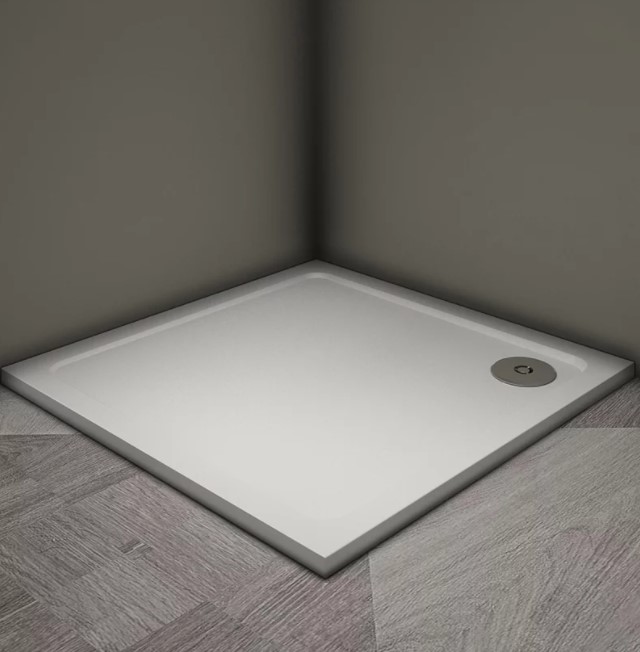 душевой поддон veconi tezeo stone tz-08 100x100 белый глянцевый